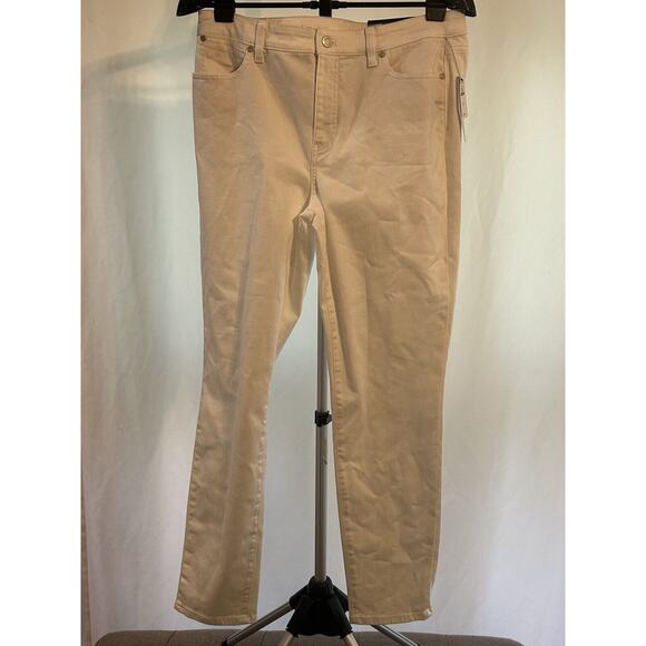 NWT Talbots Flawless Women's size 12 Slim Ankle White Denim - Picture 1 of 6